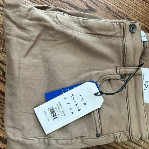 NWT The Perfect Jean Men's Classic Tan Straight Jeans stretch 38 x 34 Tall - Picture 8 of 9